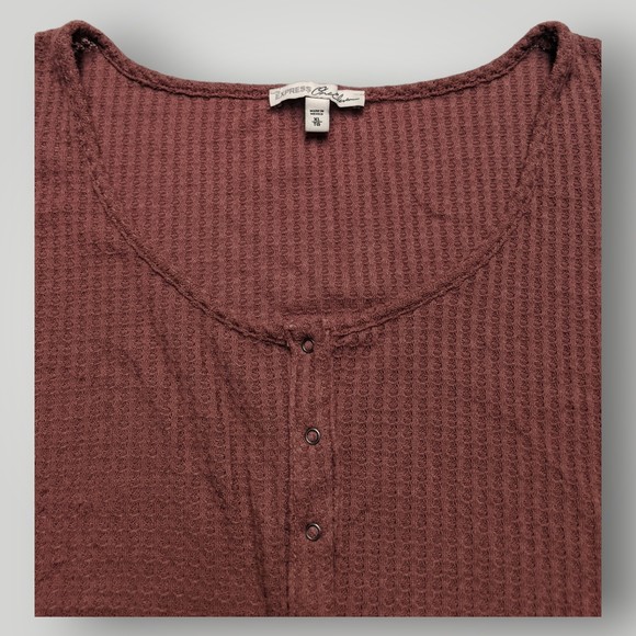 Express One Eleven Women's XL Red Cropped Tie Bottom Knit Cardigan Sweater - Picture 3 of 13